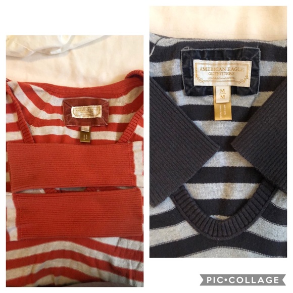 Bundle of 2 American Eagle hooded light sweaters - Picture 3 of 4